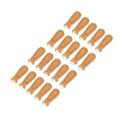 Miniatyrbillede 5 af 5: 20 STK Ægte Læder Lynlåstrækkere - Udskiftningsetiketter & Tilbehør 20pcs brown