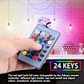 Miniatyrbild 3 av 11: W E27 10-Färgad RGB LED Magisk Glödlampa med 24-Knapps Fjärrkontroll och Minnesfunktion