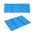 Miniatyrbillede 2 af 5: Bærbar Foldbar Skum Pude - Bikube Design, 6-Fold Måtte til Vandreture - Blå, 15.4 x 11.2 x 0.4 tommer Blue