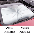 Miniatyrbild 2 av 3: Bil Främre Solskydd Bil Vindruta Solskydd Paraply För Volvo XC90 XC60 C30 T6 S60 C70 XC40 V40 XC70 V60 V50 S80 S40 AWD V90 S90-För T6