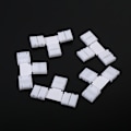 Miniatyrbillede 4 af 4: 5-pak loddefri 4-bens klip-på-adaptere til 10mm RGB 5050 LED-strimler (T-formet)