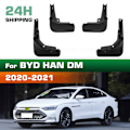 Miniatyrbild 1 av 5: \"För BYD HAN DM（INTE EV） 2020 2021 Stänkskärmar 4st/set Stänkskydd Mudguards Biltillbehör\"