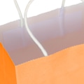 Pikkukuva 3 / 5: 10 kpl Kannettavia Oranssinruskeita Kraft-Paperi Lahjapusseja Ostoksiin ja Syntymäpäiväjuhliin - 15 x 8 x 21 cm 10pcs Orange