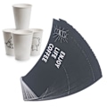 Miniatyrbilde 4 av 5: 50 stk Kaffebegerhylser Justerbare Papir Varmeisolerende Begerhylsejakke Holder for Drikke Melkete Kaffe 50 PCS