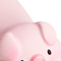 Pikkukuva 8 / 10: Piirretty eläin -aiheinen näppäimistötuki - Pehmeä ja mukava väsymyksen lievittävä tyyny kotiin, pelaamiseen ja toimistoon - Vaaleanpunainen sika -suunnittelu
