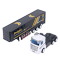 Miniatyrbilde 3 av 7: Analog RC Flatbed Truck og Trailer med Lyd og Lys - Perfekt for Gutter og Barn