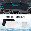 Miniatyrbild 1 av 3: Bil Solskydd Främre Vindruta Block Värme Solskydd Vikbart Solskydd För Mitsubishi ASX Outlander Pajero Tillbehör - För ASX