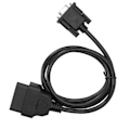 Miniatyrbilde 10 av 11: 16-pins OBD2 til RS232 DB9 Bildiagnostisk Grensesnitt Adapter Forlengelseskabelkontakt