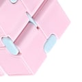 Pikkukuva 4 / 5: Nopeuspalapelin Macaron Värikäs Sormenpään Leikki Lapsille ja Aikuisten - Kannettava ja Joustava Koulutuskehitystyökalu Vaaleanpunaisena Pink