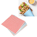 Miniatyrbild 4 av 5: 240 Ark Rutiga Vaxade Delipapper - Fettresistenta Matkorgfoder och Deli-Inpackning för Smörgåsar