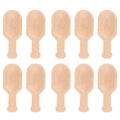 Miniatyrbillede 1 af 10: 10 Økologiske Træbadesalt-Skeer med Polerede Overflader - Perfekt til Bruseværelser - Type 2 (2,3 x 7,6 cm / 0,9 x 3,0 tommer)