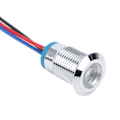 Miniatyrbillede 11 af 11: 4-delt Vandafvisende LED-indikatorlys Sæt - Fælles Anode Industrielle Kontrolkomponenter, 12mm, 110-220V, Rød og Blå Red and Blue