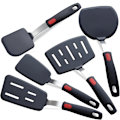 Miniatyrbild 2 av 3: Silikonspatel för non-stick kastruller, högtemperaturbeständig, högkvalitativ omrörningsspatel i fjäderstål, stekspatel, köksredskap-1