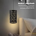 Miniatyrbillede 4 af 5: Moderne Metal Cylindrisk Hul-Ud E27/E26 Lampskærm til Soveværelse og Stue Black