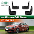 Pikkukuva 1 / 5: Citroen C4L Sedan 2013 2014 2015 2016 2017 2018 2019 2020 Lokasuojat Roiskeläpät Mudguards Mud Flaps Autotarvikkeet