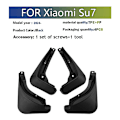 Pikkukuva 1 / 5: 2024 XIAOMI Su7 Mud Flaps Guard Roiskeläpät Lokasuoja Mudflaps Autotarvikkeet Etu Taka 4kpl