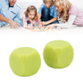 Pikkukuva 4 / 4: 6-osainen suuri vedenkestävä noppasetti pyöristetyillä kulmilla - hapettumisenkestävä ja sileä pinta DIY-baareille - vihreä väri Green 6Pcs