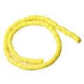 Miniatyrbilde 10 av 10: Gule Polymer Clay Flat Beads for DIY Smykkeskaping - Skive Beads for Halskjeder, Armbånd og Ørepynt
