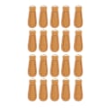 Miniatyrbillede 1 af 5: 20 STK Ægte Læder Lynlåstrækkere - Udskiftningsetiketter & Tilbehør 20pcs brown
