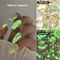 Miniatyrbillede 4 af 5: Iridescent Blandede Farver Neglekunst Sequins til DIY Manicure Dekorationer og Glitter Flakes