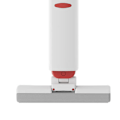 Miniatyrbilde 3 av 5: Roterende Minimopp med Sterk Absorberende Svamp: Håndfri Selvpressing Design, Ideell for Hjem og Kontorbruk – Inkluderer 2 Mopphoder S White