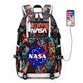 Miniatyrbillede 1 af 2: Astronaut Rummand Rygsæk Skoletaske Rejse Notesbog Laptop Taske til Børn Studerende