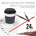 Miniatyrbilde 5 av 5: 50 stk Kaffebegerhylser Justerbare Papir Varmeisolerende Begerhylsejakke Holder for Drikke Melkete Kaffe 50 PCS