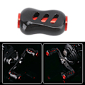 Miniatyrbilde 3 av 5: Kullfiber Fiskehjuls Håndtak Knapputskifting - Power Knob Grep i Svart og Rød Black Red