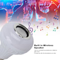 Miniatyrbillede 5 af 6: Bluetooth RGBW Farve Musik Pære med E26 Fatning - Fjernbetjening LED Højttaler til Barer, Soveværelser og Restauranter (100-240V) White
