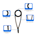 Miniatyrbilde 3 av 5: Stål Fiske Stang Guide Kit med Keramiske Ring Tilbehør for Reparasjon