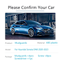 Pikkukuva 2 / 5: 4x Hyundai Sonata DN8 2020 2021 2022 2023 Pyöränsuoja Lokasuoja Etu Taka Roiskeläpät MudFlaps Autotarvikkeet