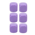 Pikkukuva 1 / 5: 6-osainen suuri pyöreäkulmainen vedenkestävä noppasetti - hapettumisenkestävä sileä pinta DIY-projekteihin - violetti Purple 6Pcs