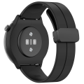 Miniatyrbild 1 av 4: Klockband magnetiskt spänne silikon Samsung Galaxy Watch 3 45 mm/Gear S3 Classic, Frontier, Huawei Watch Buds/GT Runner/ Svart 22 mm