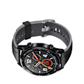 Miniatyrbillede 3 af 3: Sort og grå silikonerem 22 mm til Huawei Watch GT