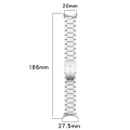 Miniatyrbillede 6 af 6: Google Pixel Watch 2,3 mm rem i rustfrit stål Sølv