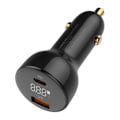 Pikkukuva 6 / 7: LDNIO C101 autolaturi, USB + USB-C, 100 W + USB-C - Lightning-kaapeli (musta)