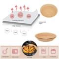 Miniatyrbillede 5 af 7: Air Fryer engangspapir til frituregryder 16 cm 100 stk Hvid