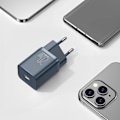 Miniatyrbild 11 av 11: Baseus Super Si Snabbladdare 1C 20W med USB-C-kabel för Lightning 1m (blå)
