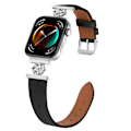Miniatyrbild 3 av 6: Klockarmband i äkta läder för Huawei Watch Fit 3 Svart