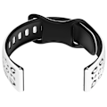 Miniatyrbillede 1 af 3: To-farvet silikonerem til Huawei GT4/5, Samsung, Garmin Hvid+sort 20 mm