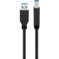 Miniatyrbild 1 av 2: USB 3.0-kabel med USB-B, svart