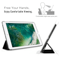Miniatyrbillede 6 af 8: iPad Cover Case til iPad Air 1, iPad Air 2, New iPad 9.7" Sort