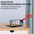 Miniatyrbild 2 av 7: INF Multifunktionell projektionsväckarklocka Svart