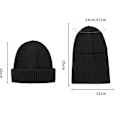 Miniatyrbild 4 av 4: Stickad Balaclava - Vinterhuvudbonader Svart