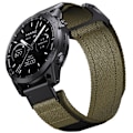 Miniatyrbillede 2 af 5: Quick Release 26mm Vævet Nylonrem til Garmin-ure Grøn
