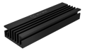Heat sink set for M.2 2280 SSD, aluminium, 10 mm thick