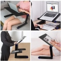 Miniatyrbillede 3 af 8: INF Smart justerbart laptopbord 17 tommer sort