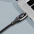Miniatyrbild 11 av 11: USB-C - USB-C-kabel med display USB 2.0 PD 3.1  240W 1 m Svart