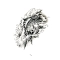 Miniatyrbild 2 av 3: Tillfällig Tatueringsärm - 5-pack Modell 7