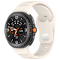 Miniatyrbillede 3 af 5: Stilfuld silikonerem til Galaxy Watch8 & Watch Ultra2 Beige